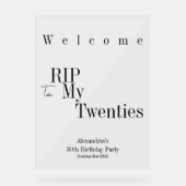 RIP 20s Typographie noire 30e anniversaire Bienven (Recto)