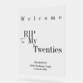 RIP 20s Typographie noire 30e anniversaire Bienven (Angle)