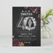 RIP 30s 40th Verjaardag Dood aan mijn Jeugd Foto Kaart (Staand voorkant)