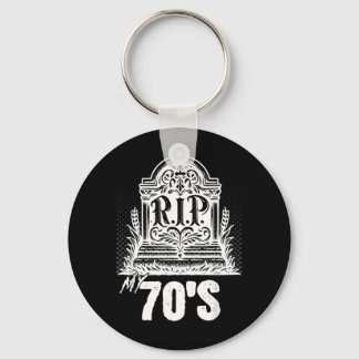 Rip 70s Grappige Grafsteen Citaat Zeventig Geboort Sleutelhanger
