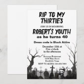 RIP à mes Trente ans ou Invitation d'anniversaire  (Devant / Derrière)