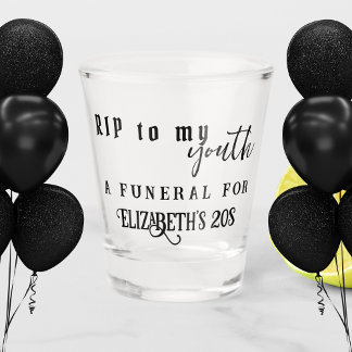 RIP aan mijn jeugd RIP 20s 30e verjaardag Shot Glas
