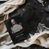 RIP Années Crâne Halloween Anniversaire Invitation