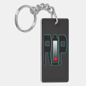 RIP batterij Acryl Sleutelhanger (Voorkant Links)