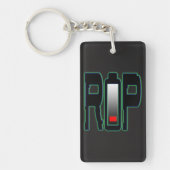 RIP batterij Acryl Sleutelhanger (Voorkant)