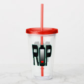 RIP batterij Acryl Tumbler Drinkbeker (Voorkant)