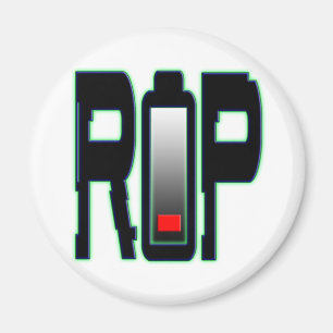 RIP batterij cirkel magneet
