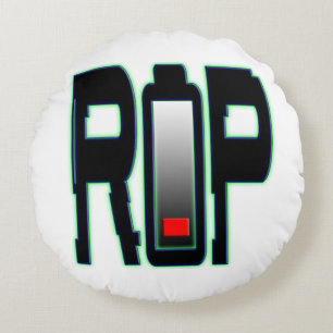 RIP batterij rond kussen