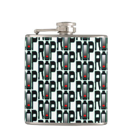 RIP batterij vinyl verpakt kolf Heupfles