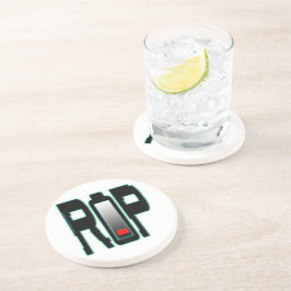 RIP batterij zandsteen Onderzetter