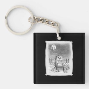 RIP Common Sense Stupid Moon Maskers en Vaccine Sleutelhanger