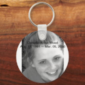 RIP Danielle Ardys Wood Sleutelhanger (Voorkant)