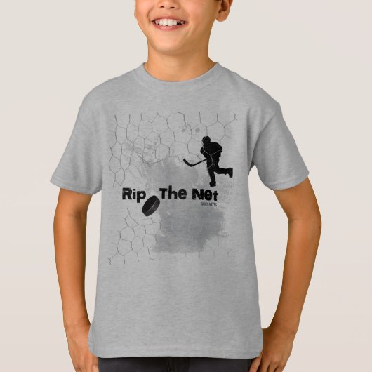 Rip de Net Hockey Player T-shirt (Voorkant)