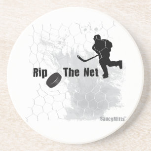 Rip de Net Hockey Zandsteen Onderzetter