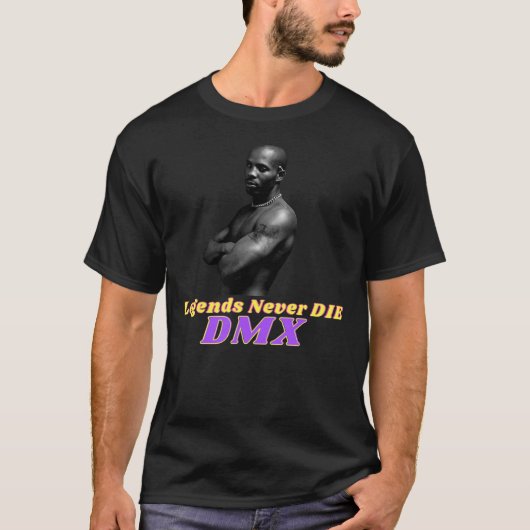 Rip DMX, donker Man X, rust in dmx Rapper, R T-shirt (Voorkant)