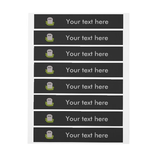 RIP  Etiketten Tombstone Adreslabel Wikkel (Vel)