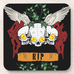 RIP Evil Skulls Bier Onderzetter