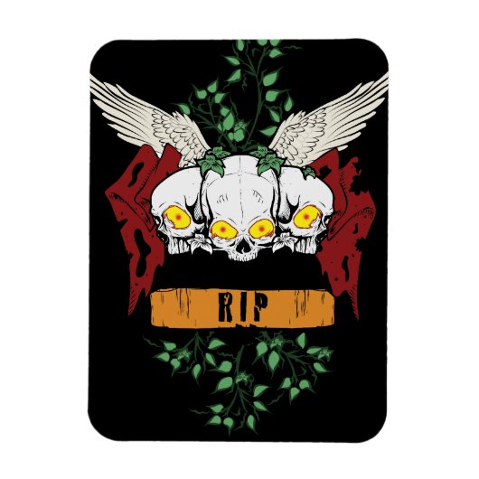 RIP Evil Skulls Magneet (Verticaal)