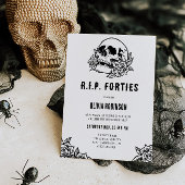 RIP Forties 50th Birthday Invitation Kaart