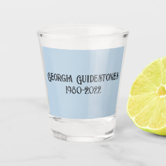 RIP Georgia-handstenen Shot Glas