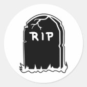 RIP Grafsteen Stickers (Voorkant)