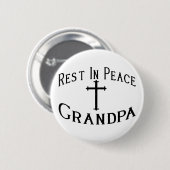 RIP Grandpa Ronde Button 5,7 Cm (Voorkant /achterkant)