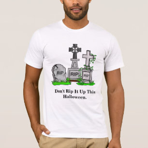 RIP Grave Markers Funny Halloween T-Shirt