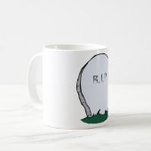 RIP Gravestone Cemeine Café Mug (Devant gauche)