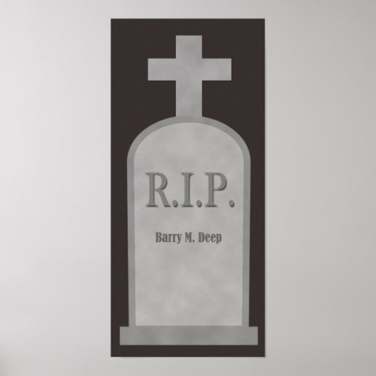 RIP Halloween Barry M. Deep Tombstone Poster (Voorkant)