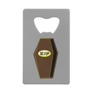 RIP Halloween Coffin of Doom Bottle Open Kredietkaart Flessenopener