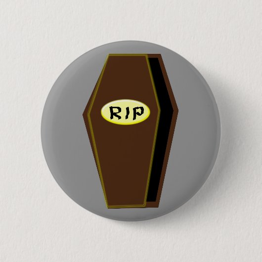 RIP Halloween Coffin van de Button van Doom (Voorkant)