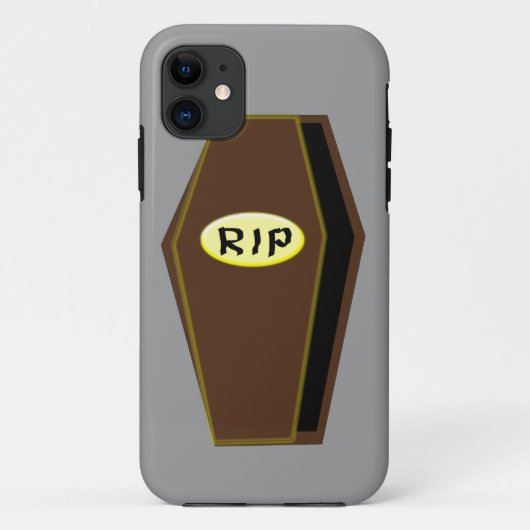 RIP Halloween Coffin van Doom iPhone Case (Achterkant)