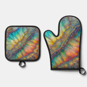 Rip in het heelal Opal Design Ovenwant & Pannenlap Set