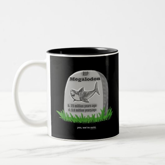 RIP Megalodon Tweekleurige Koffiemok (Links)