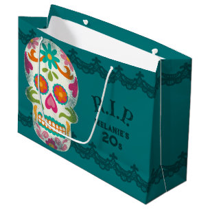 RIP mijn 20s Custom Age Sugar Skulls Verjaardag Groot Cadeauzakje