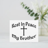 RIP mijn broer Briefkaart (Staand voorkant)