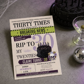 RIP Mijn Twintigers 30e Verjaardag | Brekend Nieuw Kaart