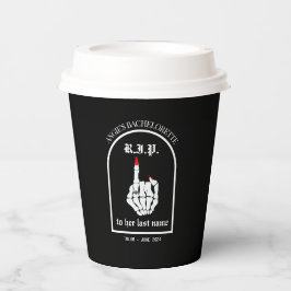 RIP naar haar achternaam Bachelorette Party Paper  Papieren Bekers