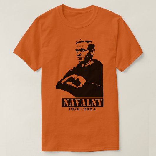 RIP Navalny 19762024 T-shirt (Design voorkant)