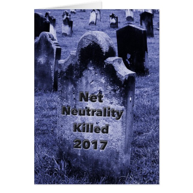 RIP Net Neutrality Gravestone (Voorkant)
