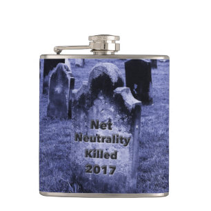 RIP Net Neutrality Gravestone Heupfles
