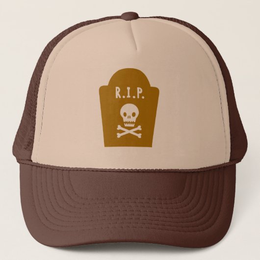 RIP schedel Trucker Pet (Voorkant)