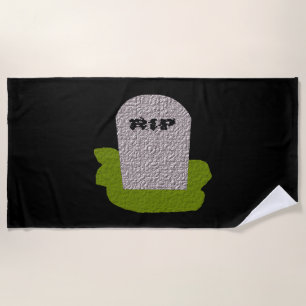 RIP Serviette de plage Tombstone
