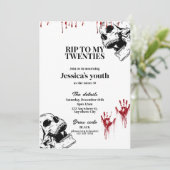 RIP To My Twenties 30th Birthday Party Invitation (Debout devant)