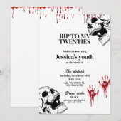 RIP To My Twenties 30th Birthday Party Invitation (Devant / Derrière)