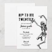 RIP To My Twenties 30th Birthday Party Invitation (Devant / Derrière)