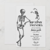 RIP To My Twenties 30th Birthday Party Invitation (Devant / Derrière)