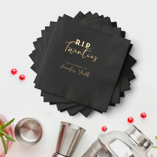 RIP To My Twenties Black 30th Birthday Party