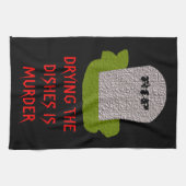 RIP Tombstone Drôle serviette de cuisine (Horizontal)