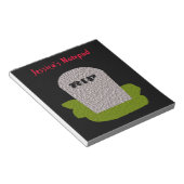RIP Tombstone -  notebook Notitieblok (Schuin)